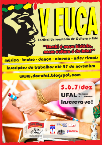 Cartaz do 5º FUCA, 5, 6 e 7 de dezembro de 2012